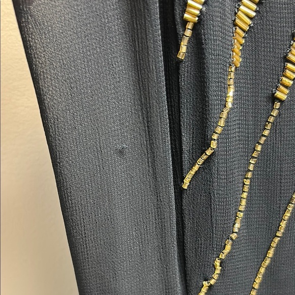 French Connection Black Gold Sheath Mini Dress - Picture 9 of 9